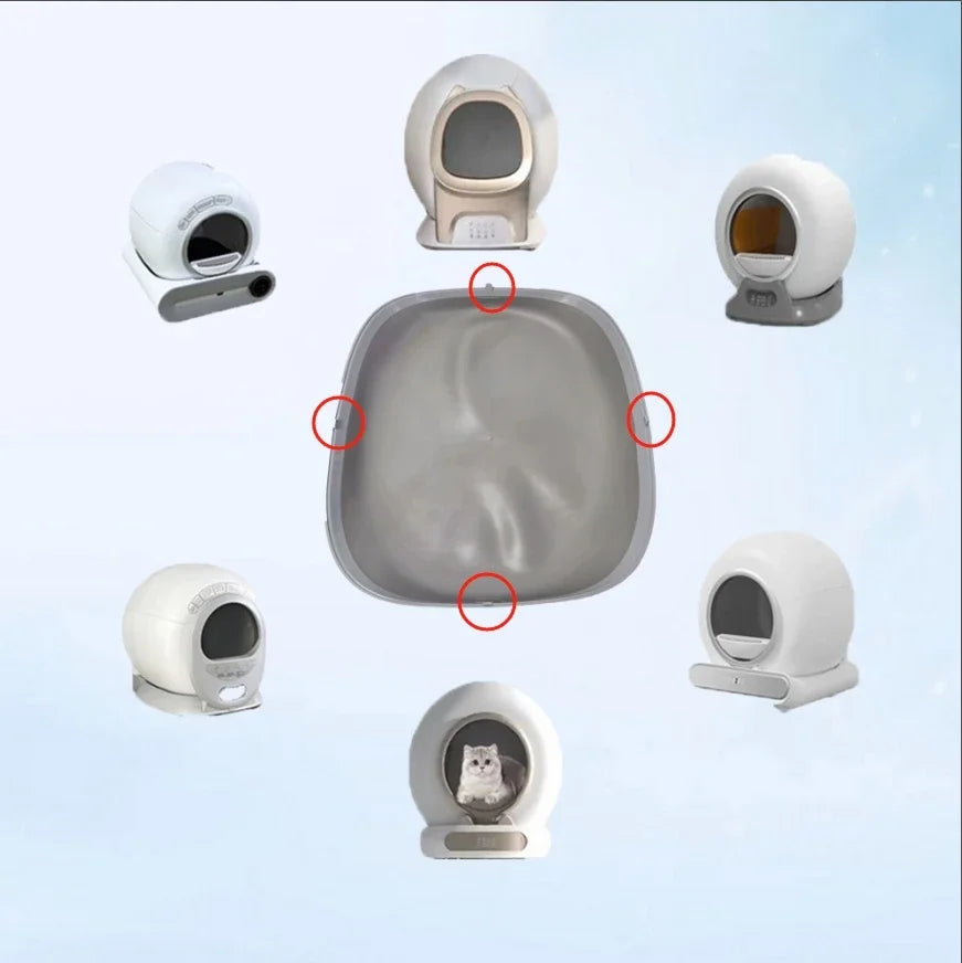 Wholesale Cat Automatic Toilet Smart Self-cleaning Cat Litter Box Open Top Model