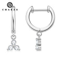 Earrings Wholesale Bulk 2.5mm( Moissanite Diamond 925 Sterling Silver Classic Fashion Jewelry Earrings Hoop Earrings for Women