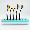 Portable Tools Silicone  Small  Makeup Brush Holder Container Brush case