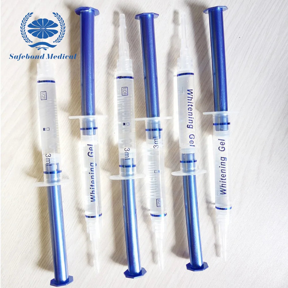 Teeth Whitening Gel Peroxide Dental Bleach Gel44% Bleaching Tooth Whitener Syringe Gel 3ml