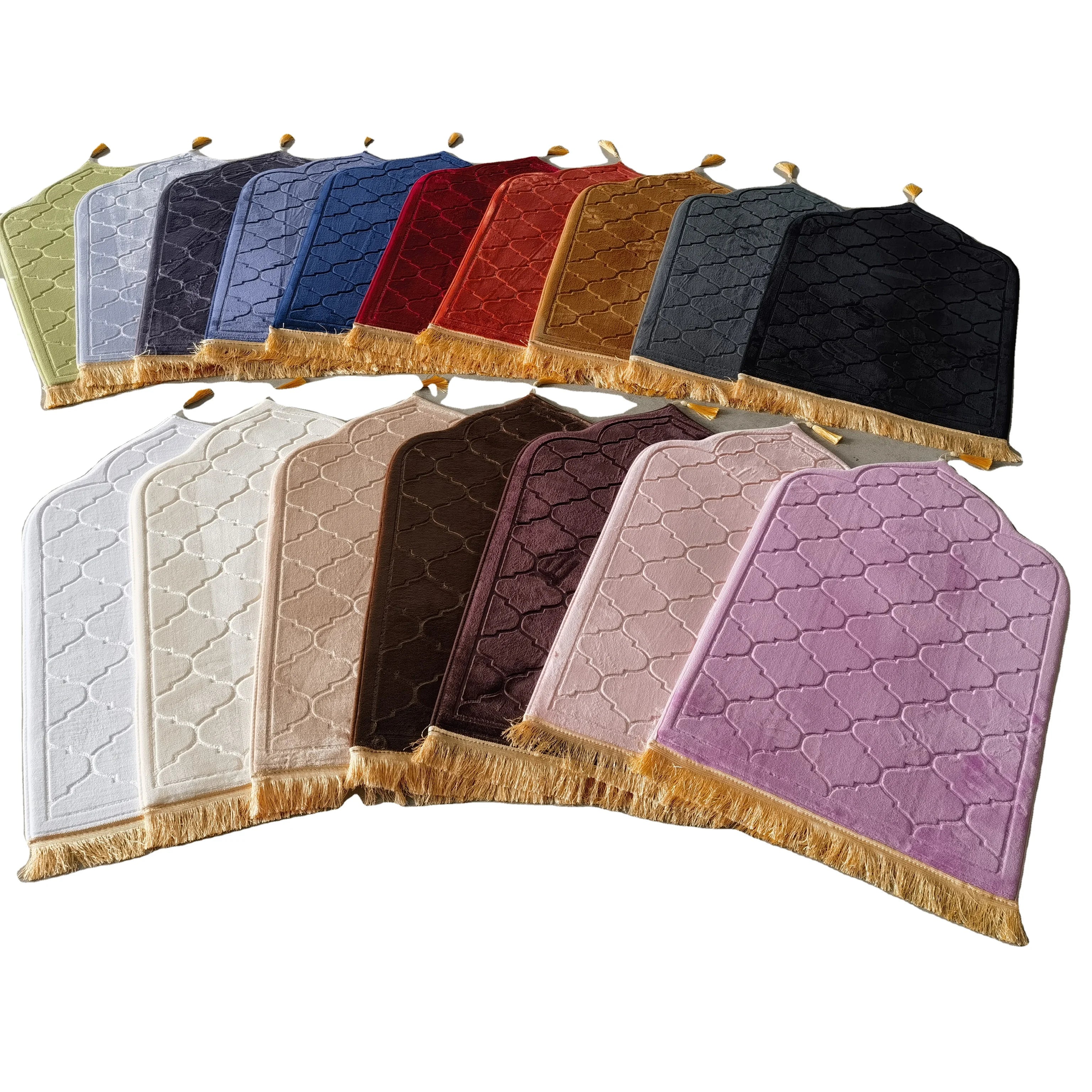 Wholesale Tassel Mosque Praying Mat Rug Blanket Tapis De Priere Islamic Muslim Prayer Mat