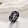 In Stock Wholesales Price Tungsten Carbide 8mm Brushed Comfort Fit Rings Black Men Women Wedding Bands Fashion Jewelry Ring Gift