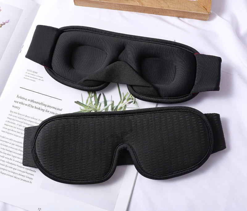 Light Blocking U Cup Sleeping Mask Outline Memory Foam Shading Custom Logo Eye Mask Lash Sleep Mask