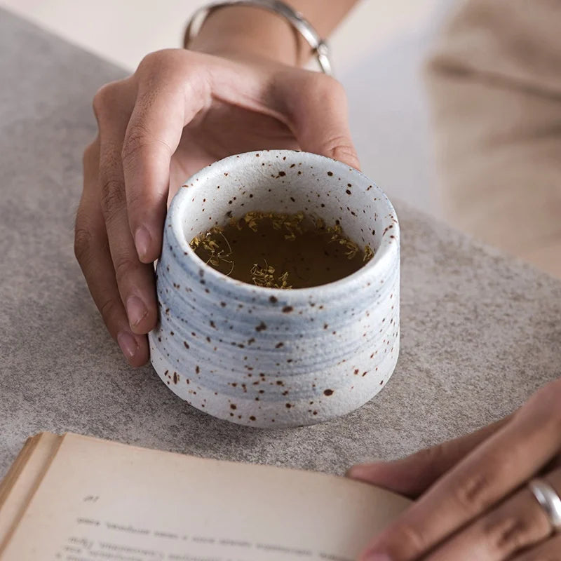200ml Japanese Style Customized Logo Small Water CupPersonalized Tea Cup Ceramic Coffee Cup