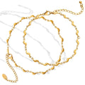 2023 New Design Geometric Non Tarnish Stainless Steel 18K Gold Plated Foot Anklet Jewelry for Women Gift