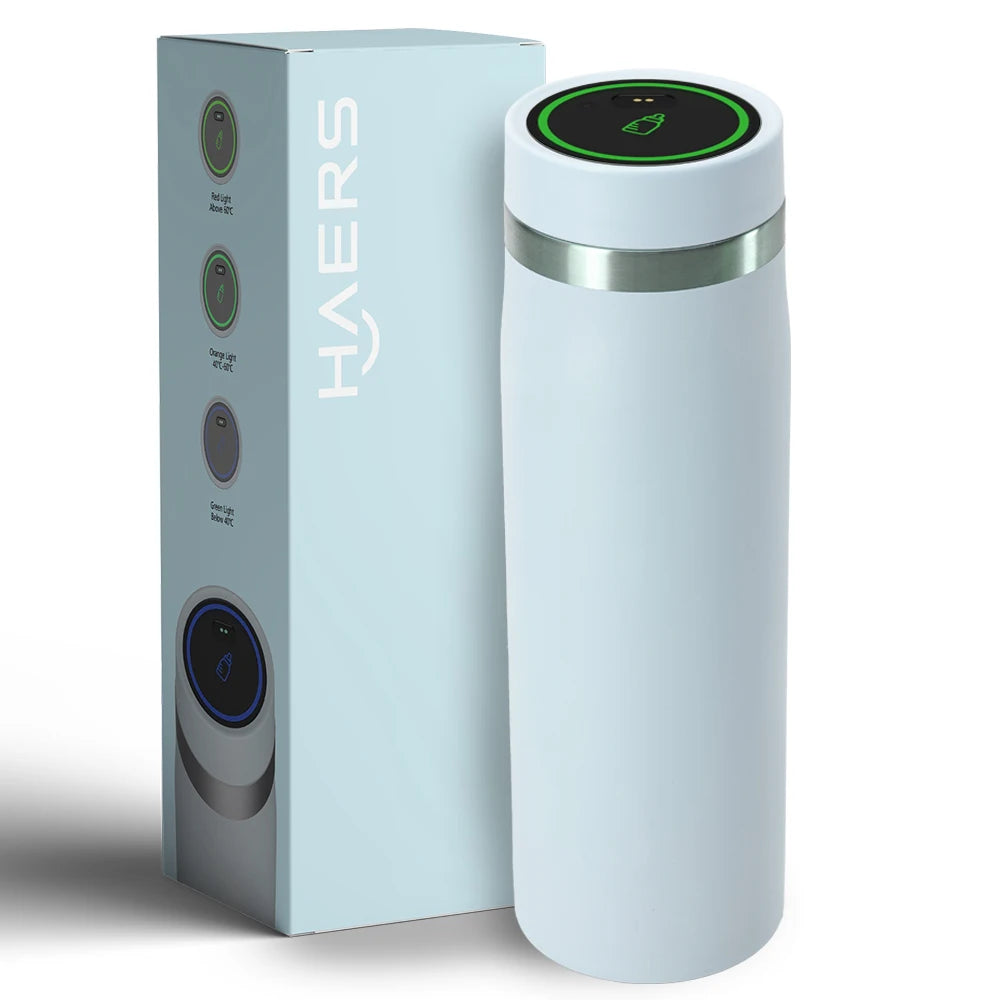 Portable LED Water Bottle Stainless Steel Smart Rapid Cooling Water Bottle Leak Proof Cup Flask