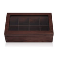 Hot Sale square Walnut Wood Box Packaging Wooden Tea Bag Walnut Storage Box