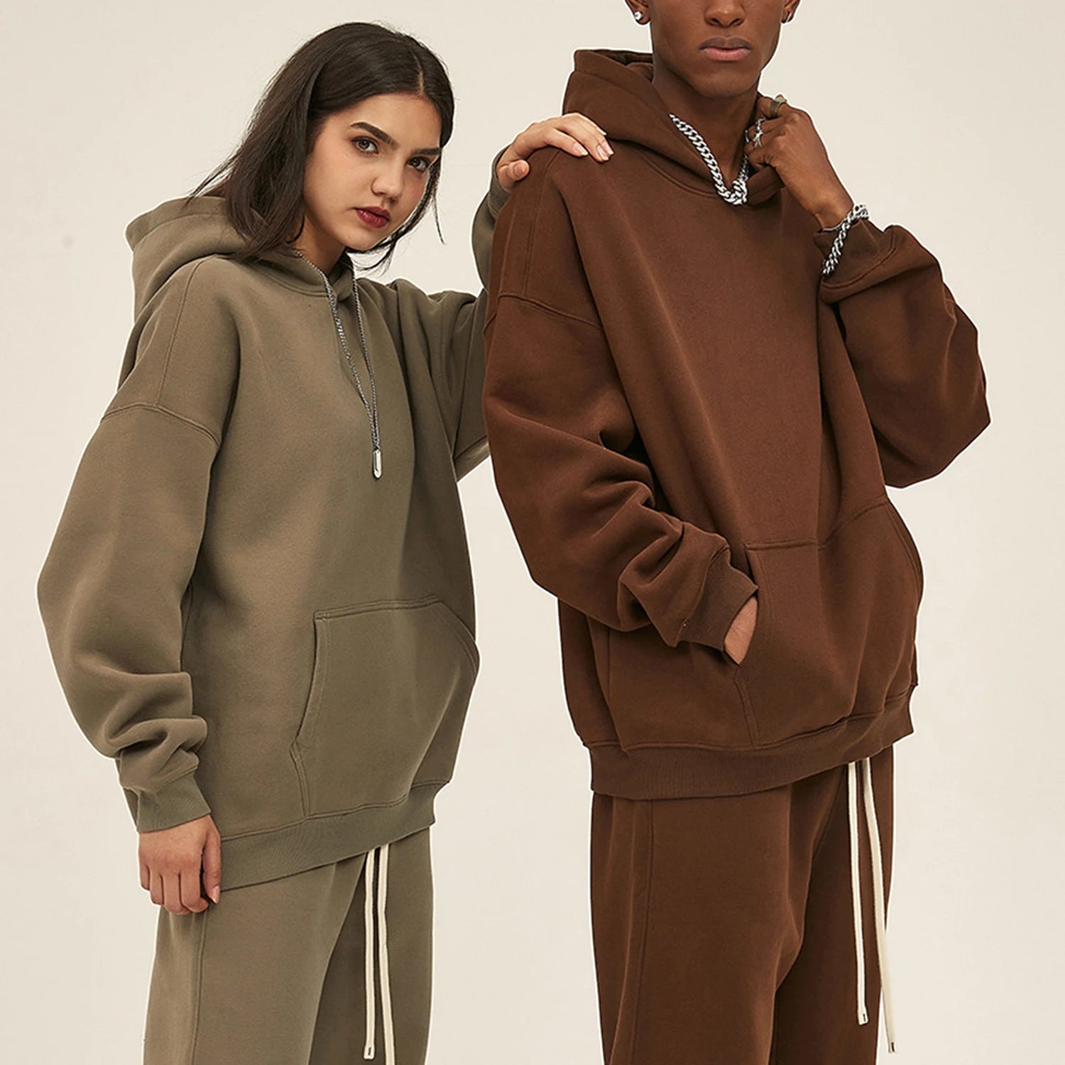 Mens Cropped Boxy Hoodies for Custom Oversized 100% Cotton Pullover Print Logo Loose Sweatshirt Hoodies for Oem Odm