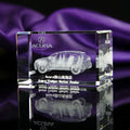 Wholesale Custom Blank 3D Laser Engraved Glass Crystal Cube Crystal Blocks Glass Blocks Engraving 3D Crystal Block Car Model