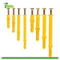 Plastic Wall Conical Anchors for Use in Drywall Hollow Walls and Concrete Brick or Masonry 6 8 10 12 14