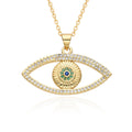 Wholesale Women 14K 18K Gold 925 Sterling Silver Turkish Evil Eye Choker Necklace Jewelry