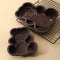 Custom Easy Release Silicone Maker Cake Decorating Tools Non Stick 3d Teddy Bear Silicone Cake Molds for Baking DIY Cake Mould