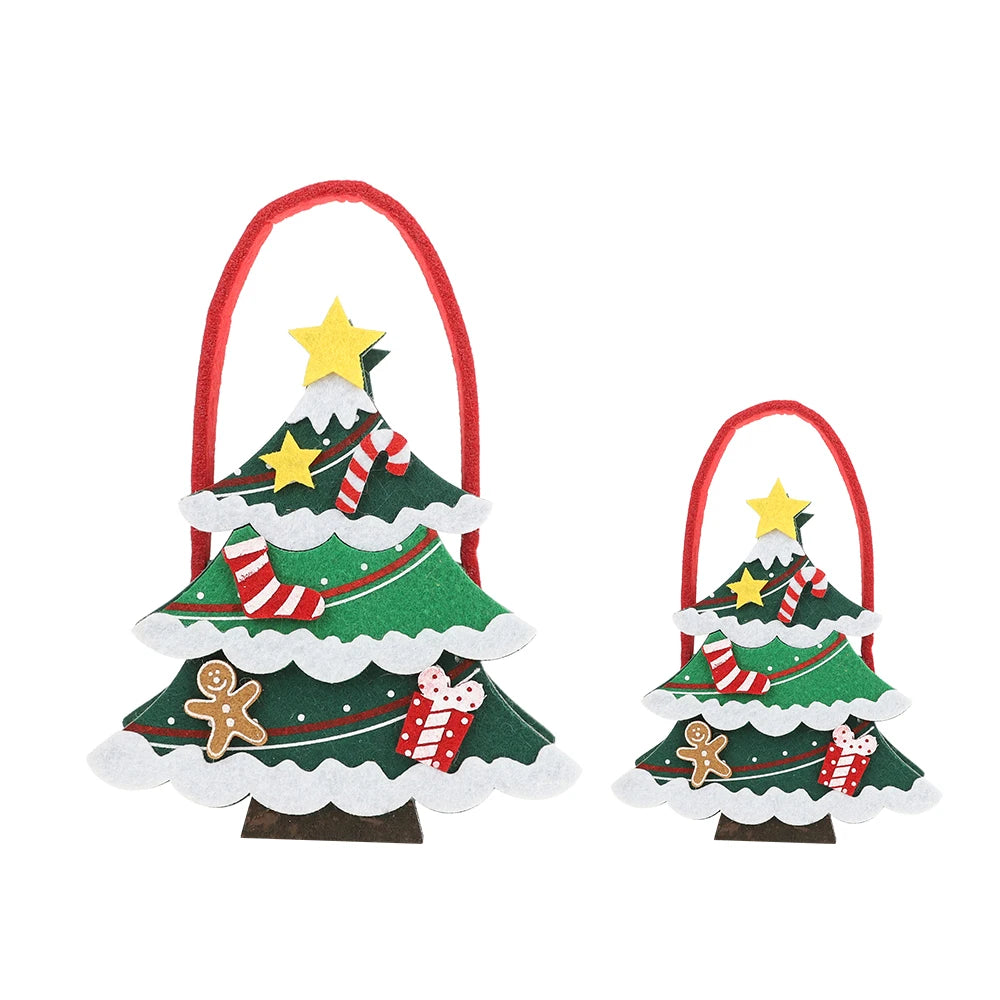 Best Sale Custom logo Christmas Decoration Felt Gift Candy Bag Tree Candy Storage Bag