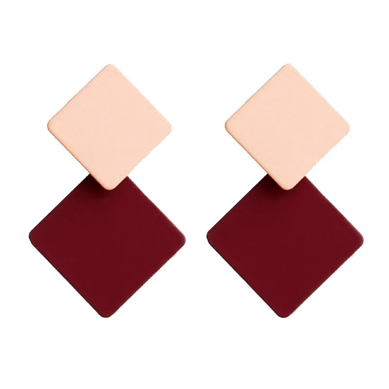 Factory Price Wholesale Fashion Ladies Earrings Acrylic Resin