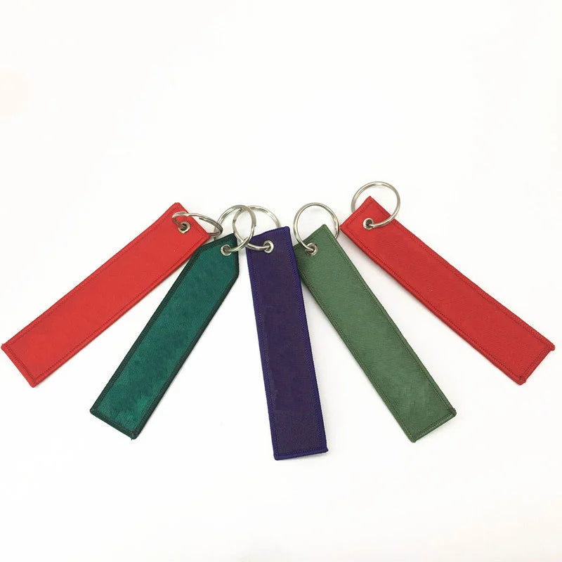Blank Jet Tag Keychain Fabric Keychain Blank Wristlet