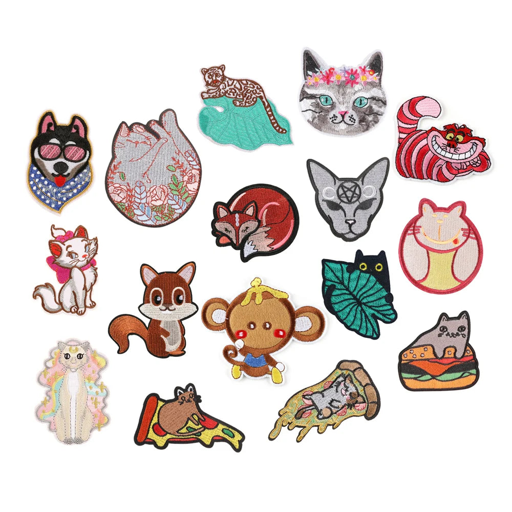 Factory Supply Good Price Elegant Animal Design Iron on Textile Patches for Clothes