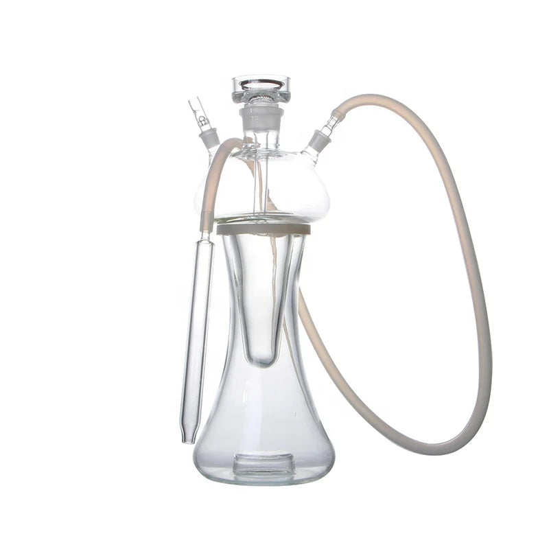Borolisicate Glass Shisha Small to Medium Mirrored Hookah with LED Light Free Type Shape Free Design