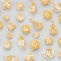 M829 10pcs/Lot 18K Gold Plated Nickel Free REACH Pass Zircon Pendants and DIY Earrings for Jewelry Making Accessory