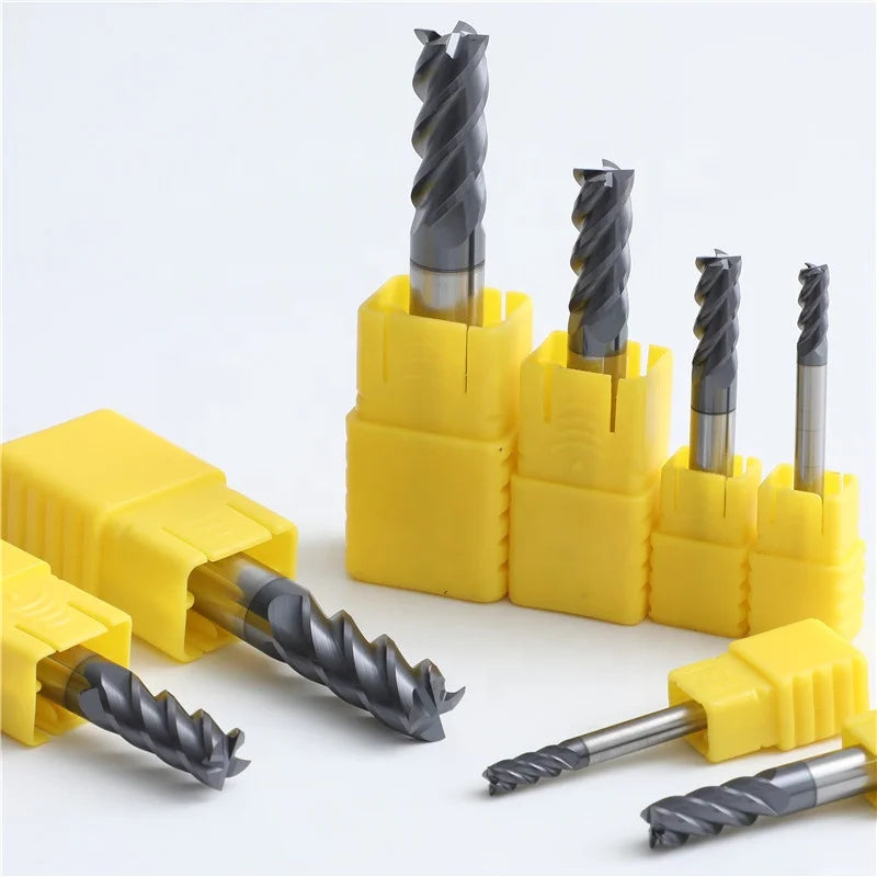 Hrc60 Flat square End Mills Milling Cutter Speeds Metal Cemented Carbide Milling Cutter