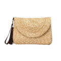 2026 Fashionable Eco-friendly Woven Straw Clutch Beach Bag for Women Lightweight Durable Soft Summer Tote Cover Beach Accessory