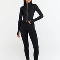 Running Striped Zip up Jacket for Women Outfit Sweatshirt Slim Fit Yoga Jacket Sporty Wear Outwear With Thumbhole
