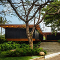 MUMU Luxury Design Solid Wood Charcoal Shou Sugi Ban Carbonized Burnt Real Wooden Wall Panels