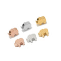 5pcs Fashion Stainless Steel Elephant Ostiole Beads for Necklace Connectors Making Bracelet Supplies Wholesale DIY Jewelry