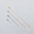925 Sterling Silver Decoration Extension Chains Bracelet Necklace Extend Tail Chains DIY Jewelry Accessories