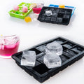 Wholesale Large Custom Eco-Friendly Silicone Bar Tools 15 and 24 Holes Square Shaped Ice Cube Tray Mold