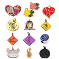Custom Pendant Flower Charms Beautiful Enamel logo Diy Tags Jewelry Accessories for Necklace Making