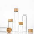 Wholesale Clear Round Glass Bottle 47mm Diameter Tubes Sealed Glass Container Jar