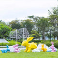 Giant Life Size Easter Decoration Large Bunny Rabbit Resin Animal Statues for Easter Decoration MegaBDM