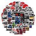 50PCS JDM Racing Car subaru Impreza Vinyl Sticker SKYLINE for Car Lover Car Bottle Decorative