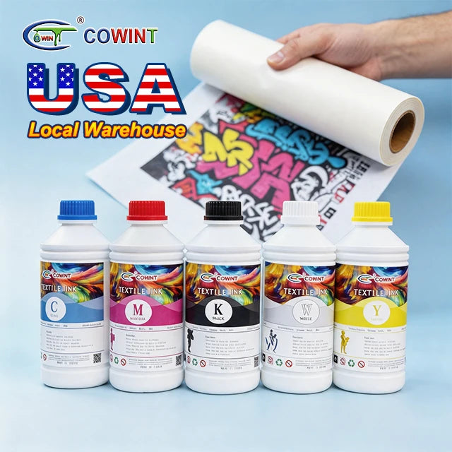 ZDHC Eco Friendly Non Toxic Baby Safe Water Based Formula 100% Coverage High Stretchability DTF Ink for Textile Print