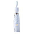 China Manufacturer Portable Solid Color Tulip Handle Umbrella 6Bone 5Fold