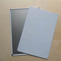 Wholesale Customized 20X30CM White Metal Plate Blank Tin Sign Wall Poster Painted Technique Customizable Plaque