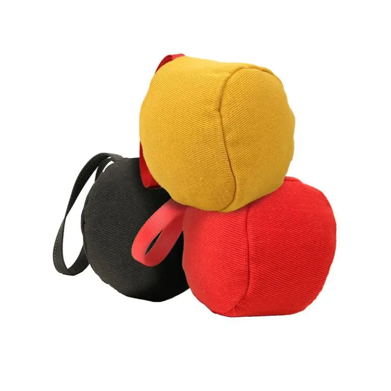 Dog Training  Ball Toy Large Dogs Bite Training Tugs Pillow Nylon Rope Handle Pet Chewing Ball Toys for Agility Equipment