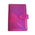New Style Online Wholesale Pink Holographic Ring Bound A6 Money Savings Planner Cash Pocket Budget Binder for Budgeting