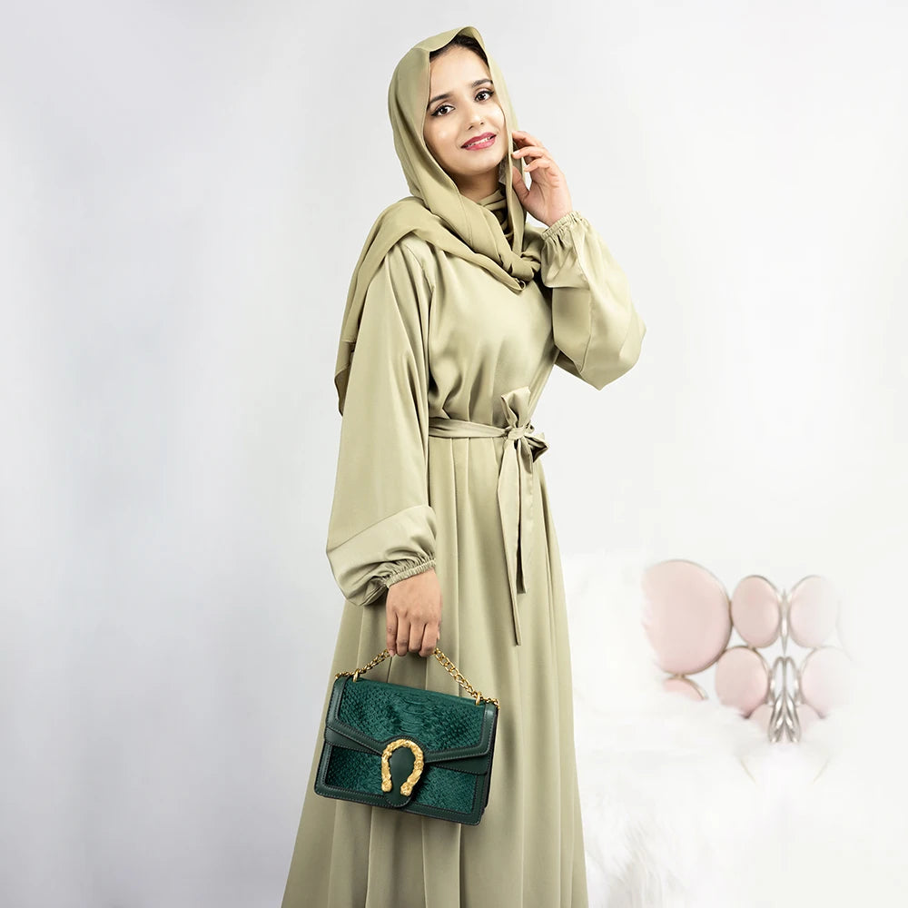 Muslim Fashion Simple Abaya for Women High Quality Dubai Abaya Muslim Daily Wear Closed Abaya Women Islamic Clothing