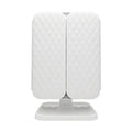 Foldable LED Fashion Cosmetic Mirror 3 Fold Make up Mirror 2X3X Magnifying Mirror With LED Lights Rechargeable Battery
