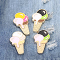 Cute Ice Cream Cartoon Dessert Food Sweet Enamel Pin Brooch Denim Bag Jackets Lapel Badge Brooches Gift for Kids Girl Birthday