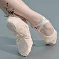 Wholesale Dance Shoes Slip-On Dance Shoes Slip-On Canvas Soft Ballet Flat Shoes for Adult Women