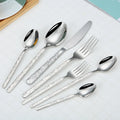 New Arrival Elegant Stainless Steel 18/0  Gold Mirror Silverware Cutlery Set Slim Waist Style Cubiertos for Wedding