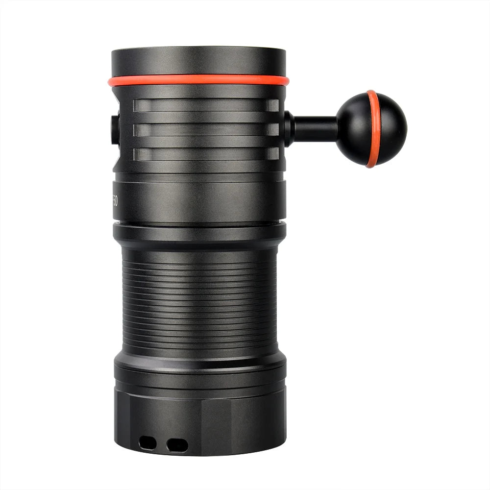 Trustfire Df50 Submersible Flashlight for Diving Underwater 70M Diving Flashlight Built-In Rechargeable Battery Torch Light