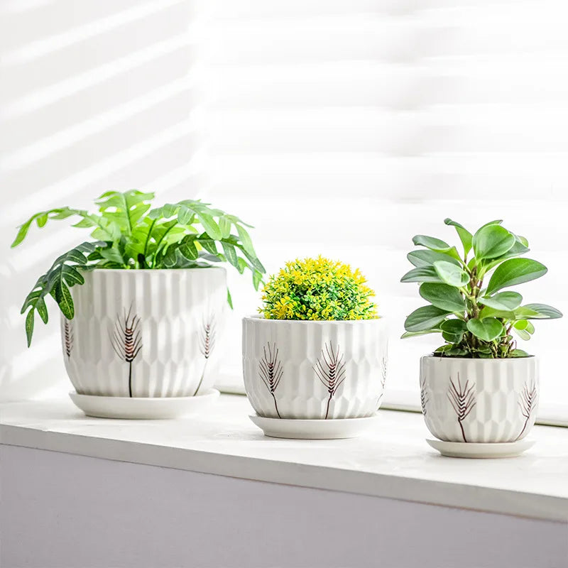 2023 New Product 10 and 12 Inch Flowerpot Planter Pots for Plants and Flowers for Home and Garden New in Shopping Malls
