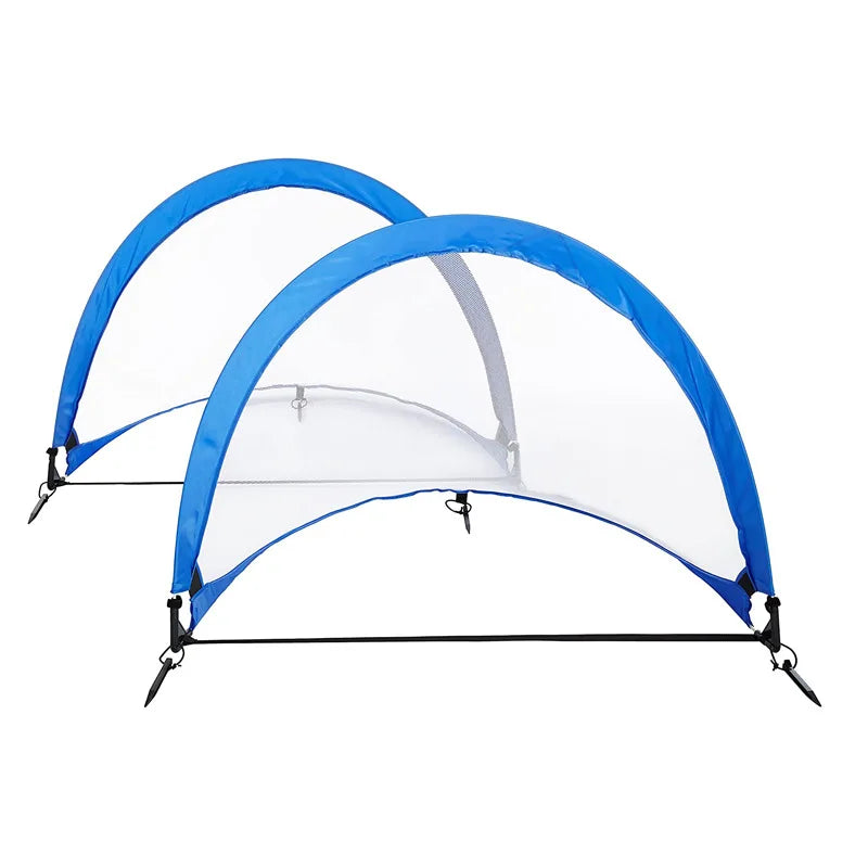 Medium Size Football Training Portable Goal Net with Fiberglass Frame Microfiber & Nylon Material Eco-Friendly Design