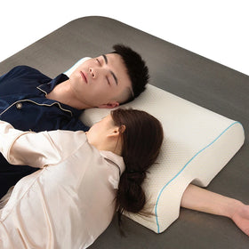 Luxury Soft Slow Rebound Space King Size Personalised Neck Memory Foam Marine Pattern Eco-Friendly Couple Pillow