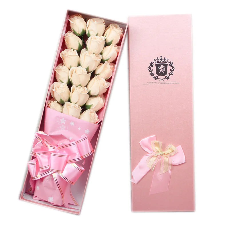 Creative Lover Teacher Gift Rose Soap Flower Gift Box Girlfriend Birthday Company Activity Gift Women's Day