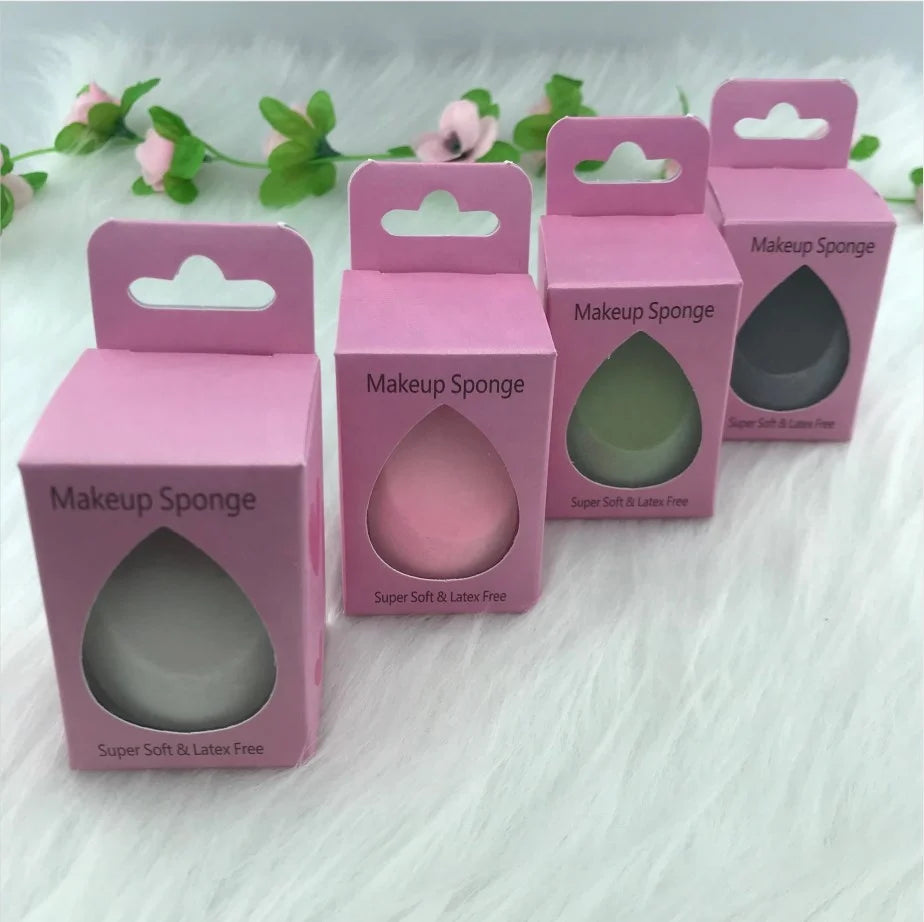 2024 New Arrivals Super Soft Latex Free Microfiber Washable 40x60mm Makeup Sponge Blender Case Customized Color OEM/ODM