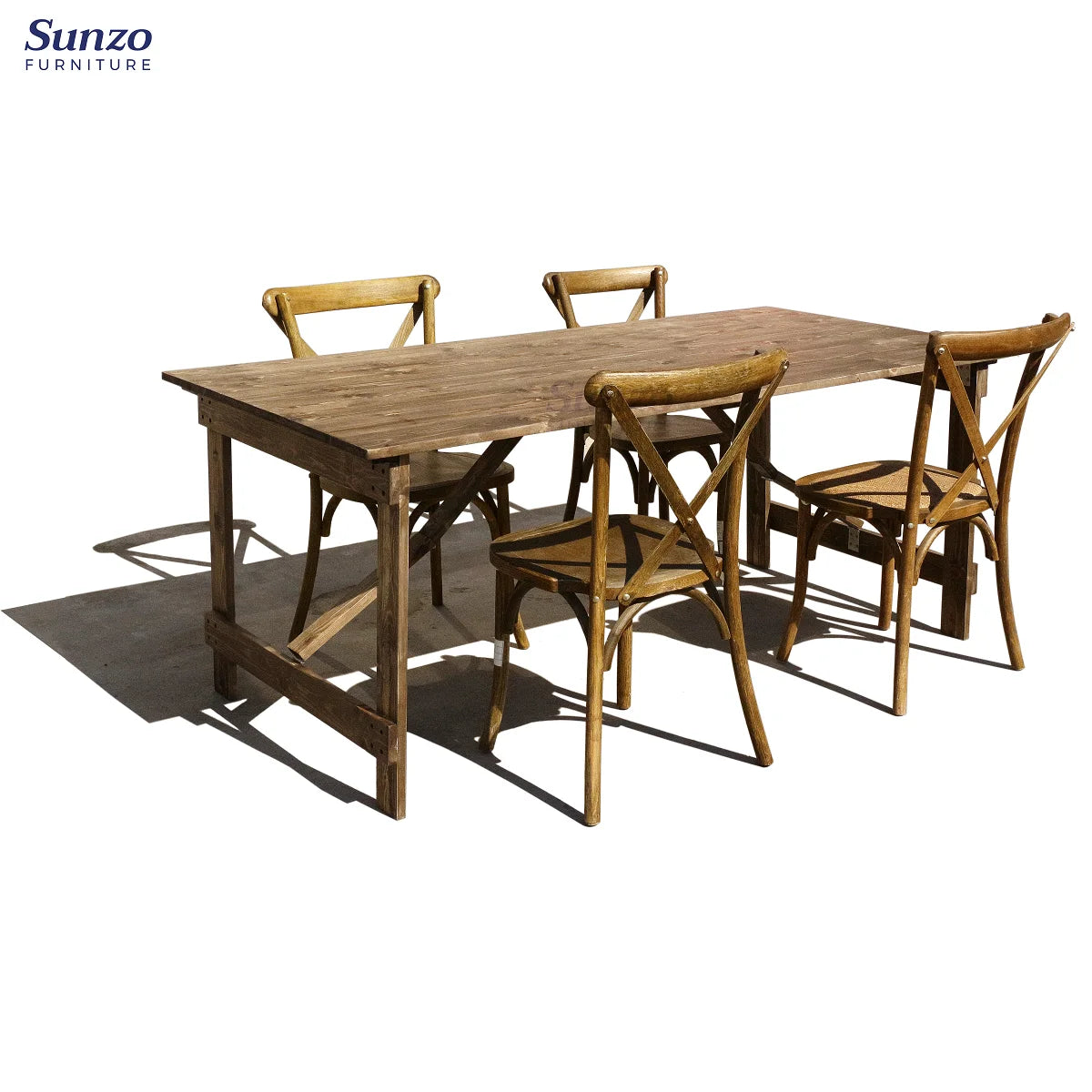 Folding Dining Table Farm House Wedding Banquet Rental Table